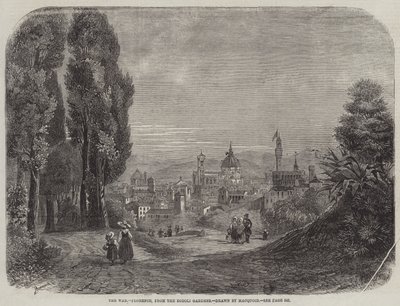 The War, Florence, from the Boboli Gardens by Percy Macquoid